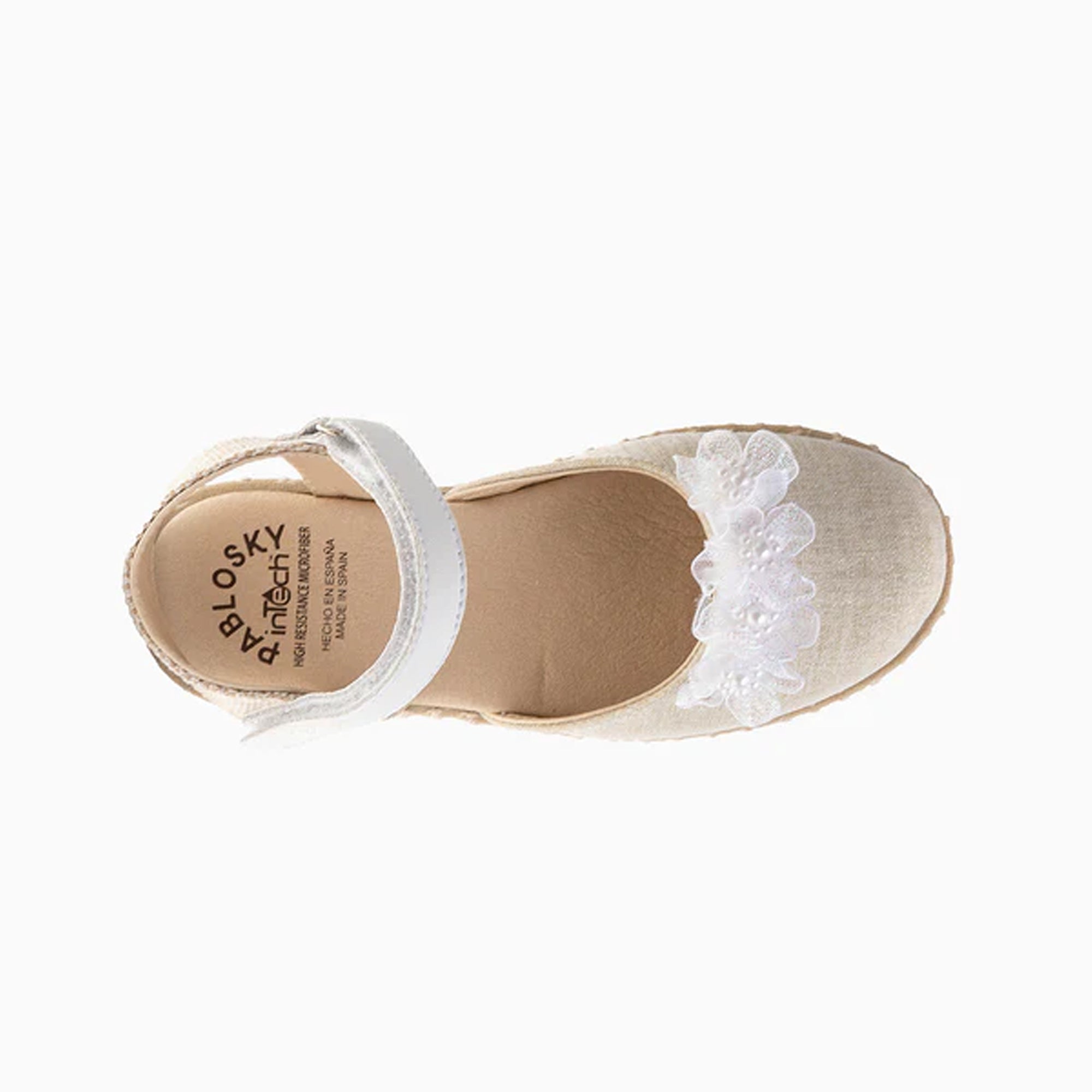 WHITE/CHAMPAGNE SANDAL