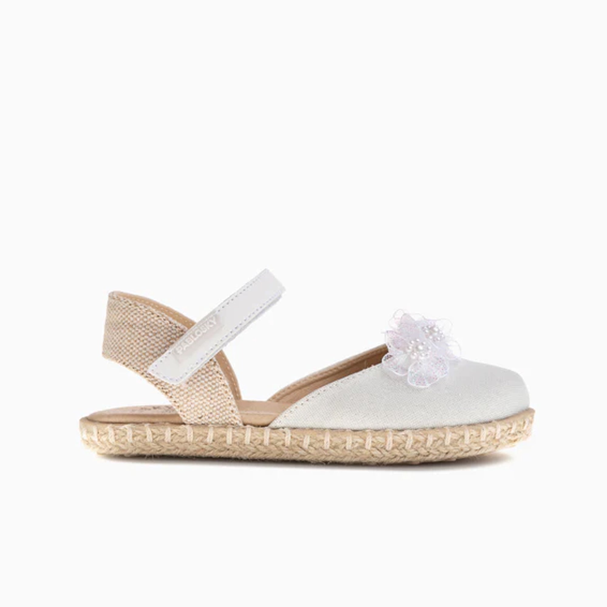 WHITE/SILVER SANDAL