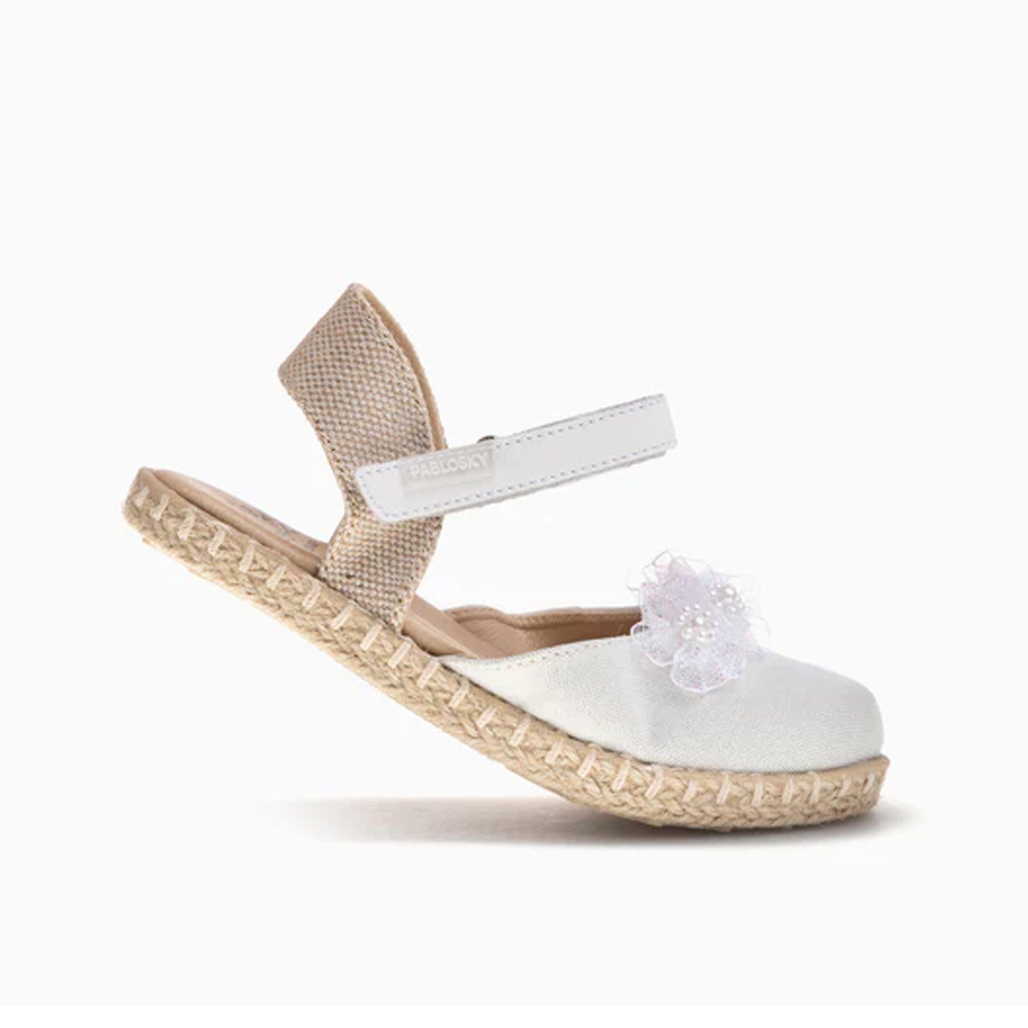 WHITE/SILVER SANDAL
