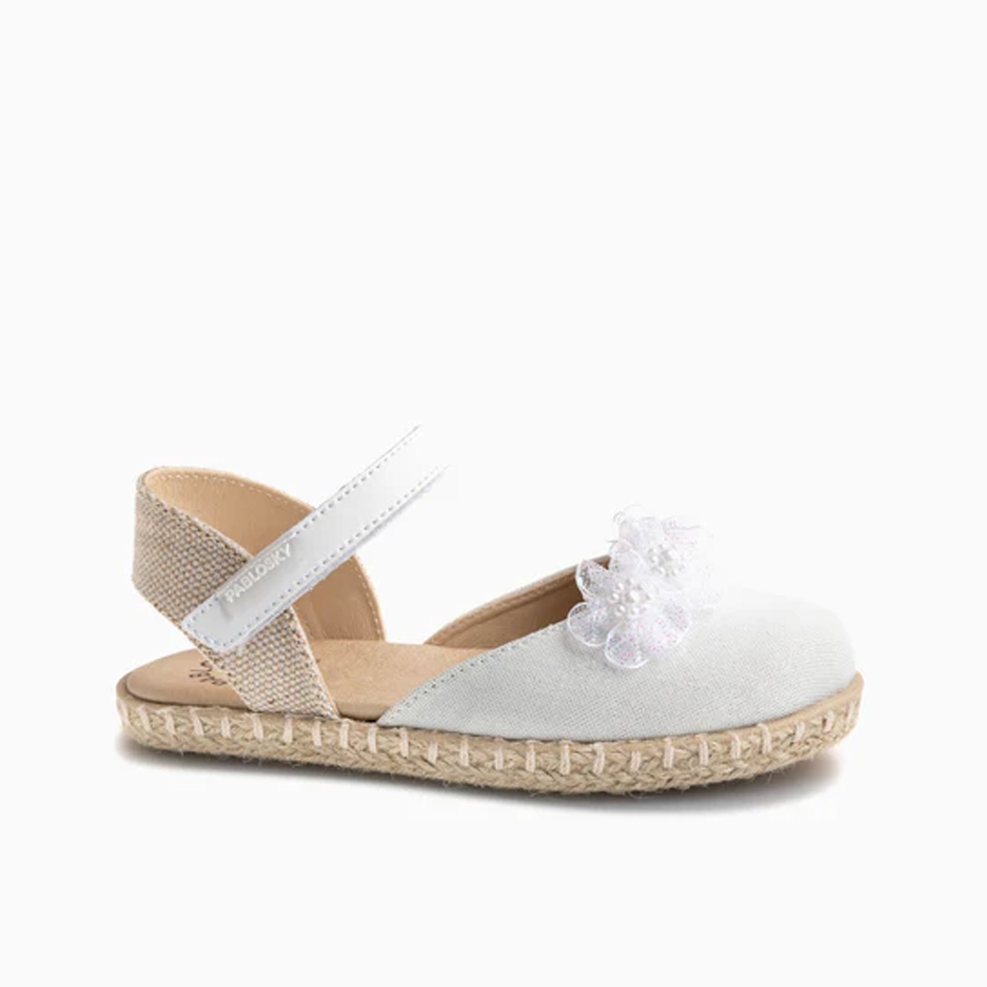 WHITE/SILVER SANDAL