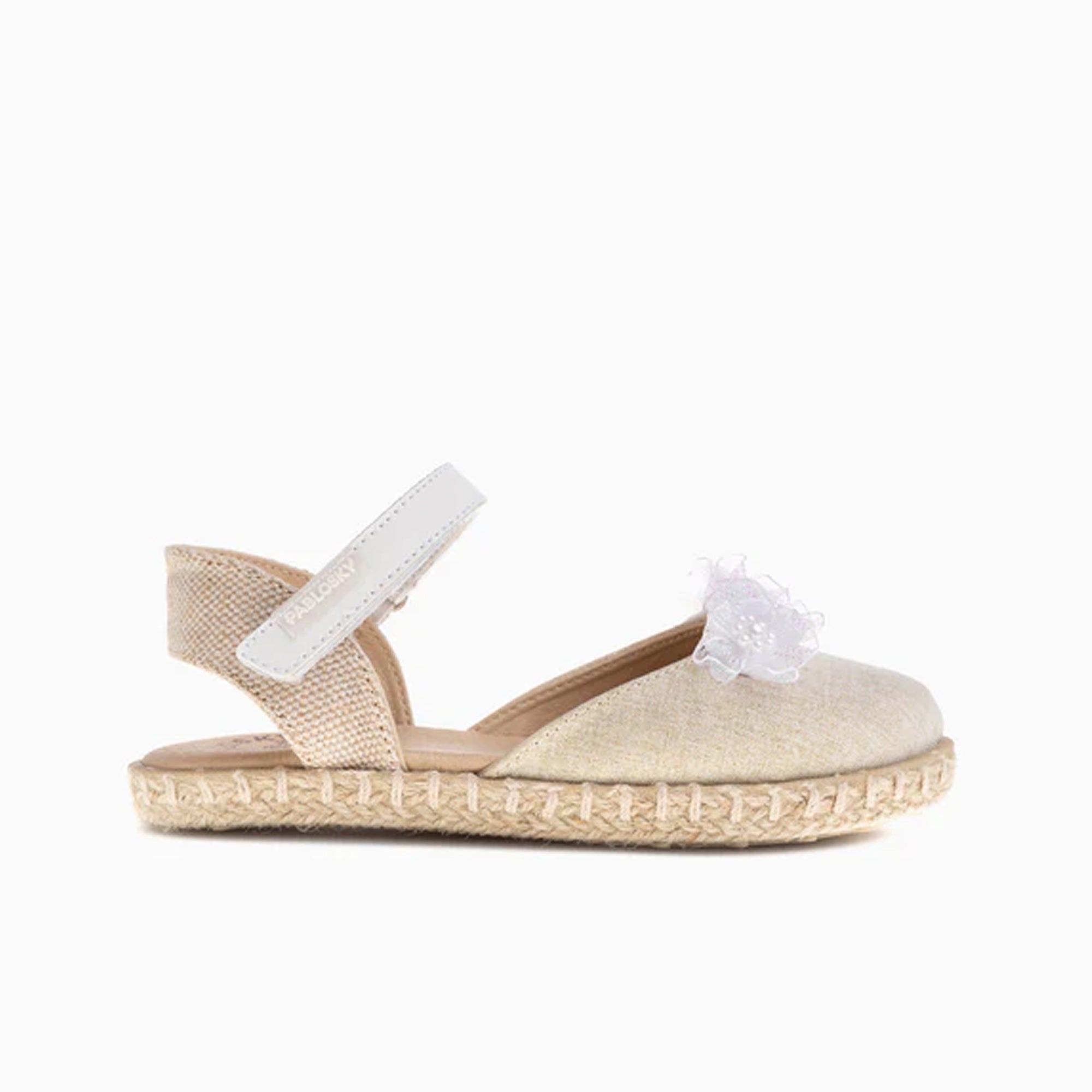 WHITE/CHAMPAGNE SANDAL