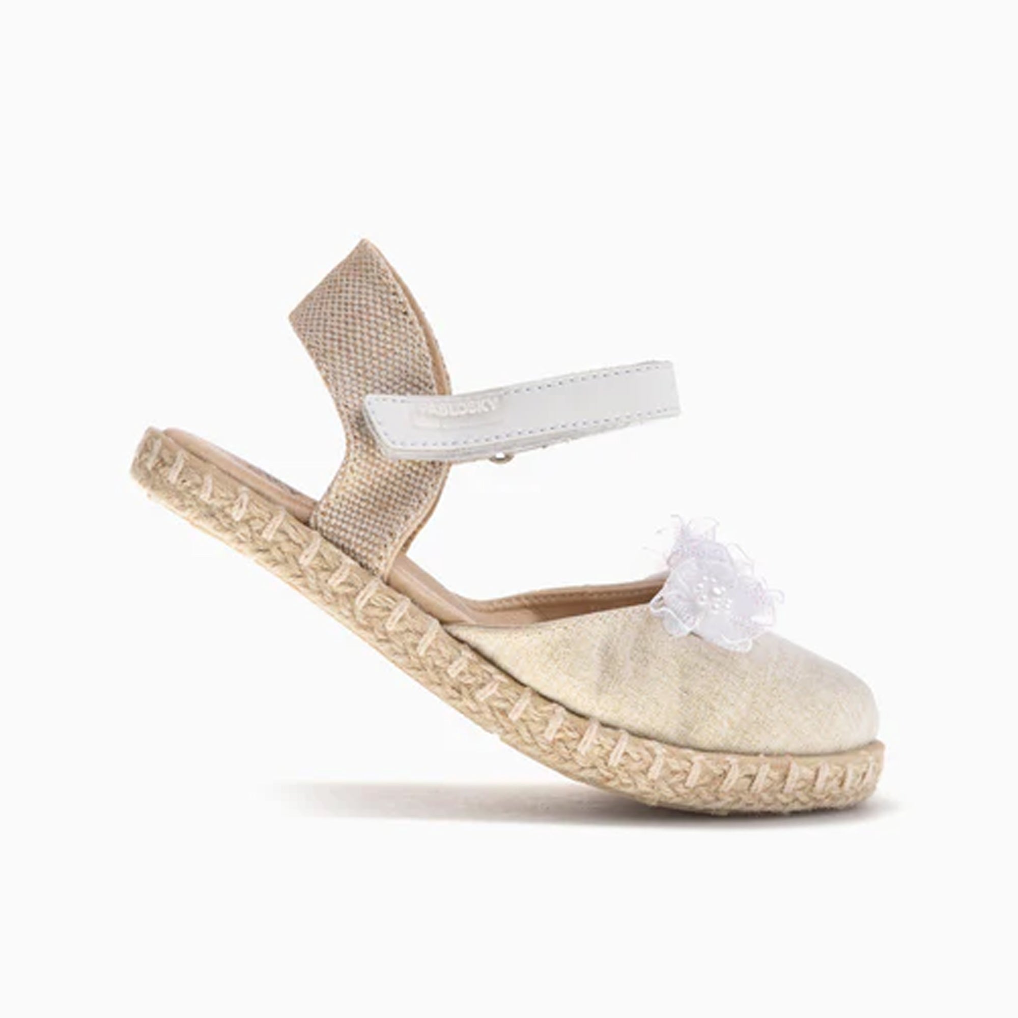 WHITE/CHAMPAGNE SANDAL