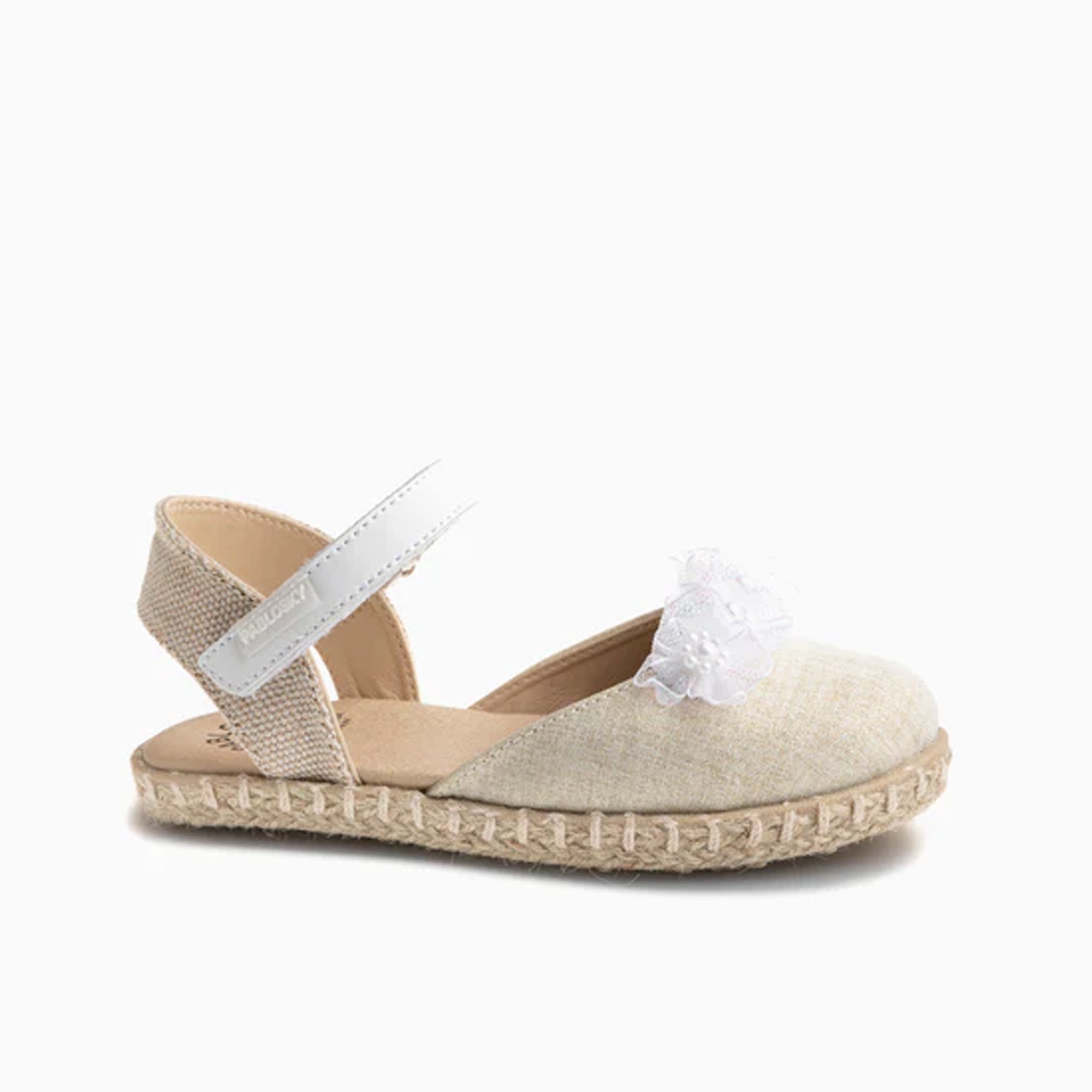 WHITE/CHAMPAGNE SANDAL